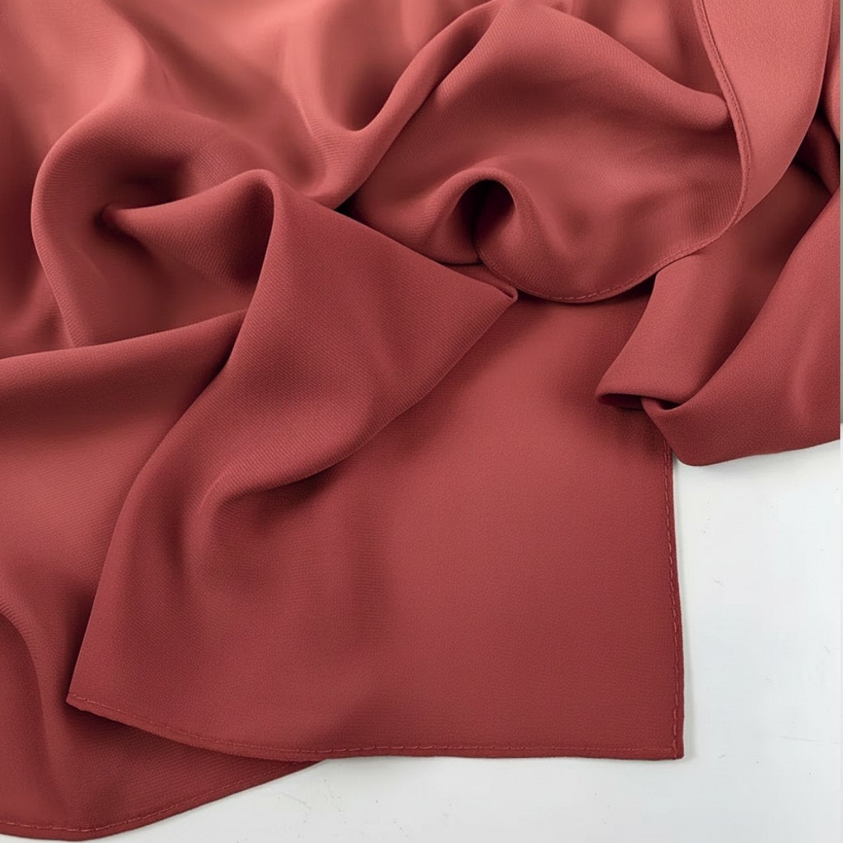 Premium Chiffon - Brick Red