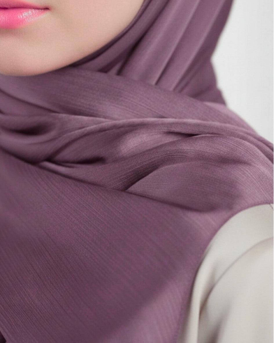 Crinkle Satin Hijab