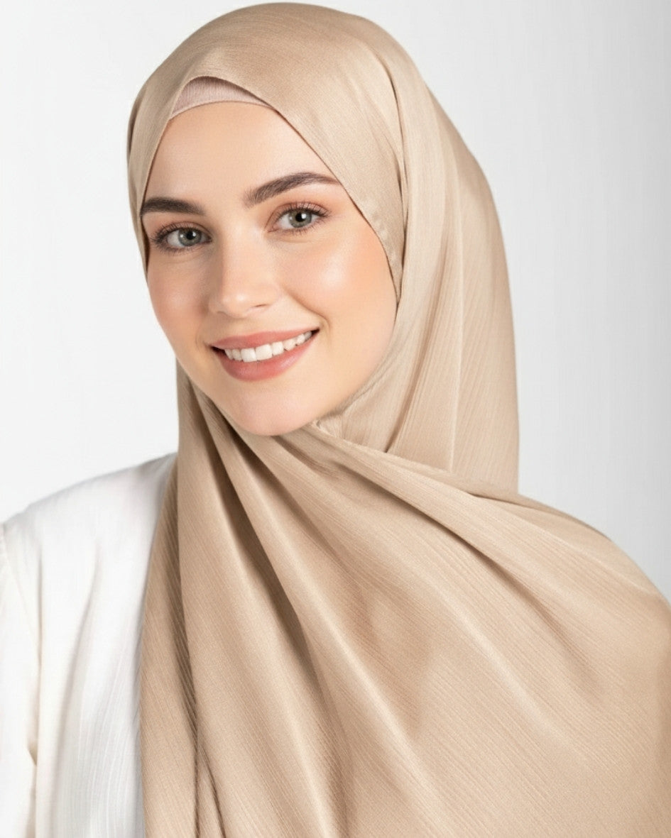 Crinkle Satin Hijab