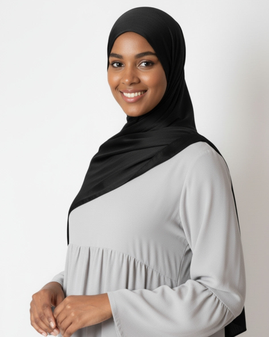 Crinkle Satin Hijab