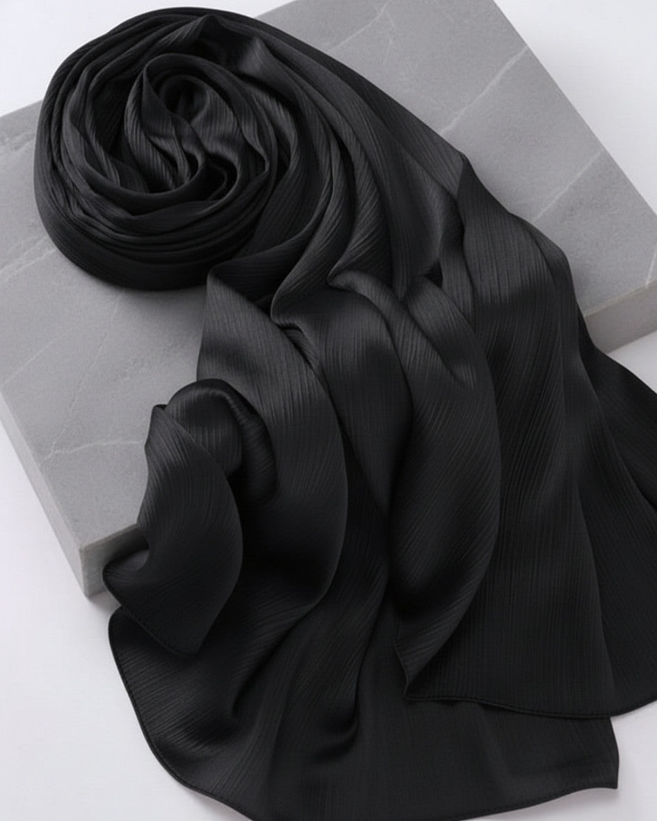 Crinkle Satin Hijab