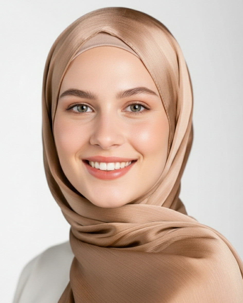 Crinkle Satin Hijab