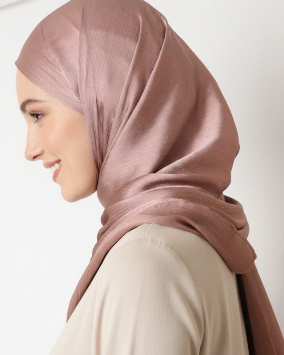 Crinkle Satin Hijab