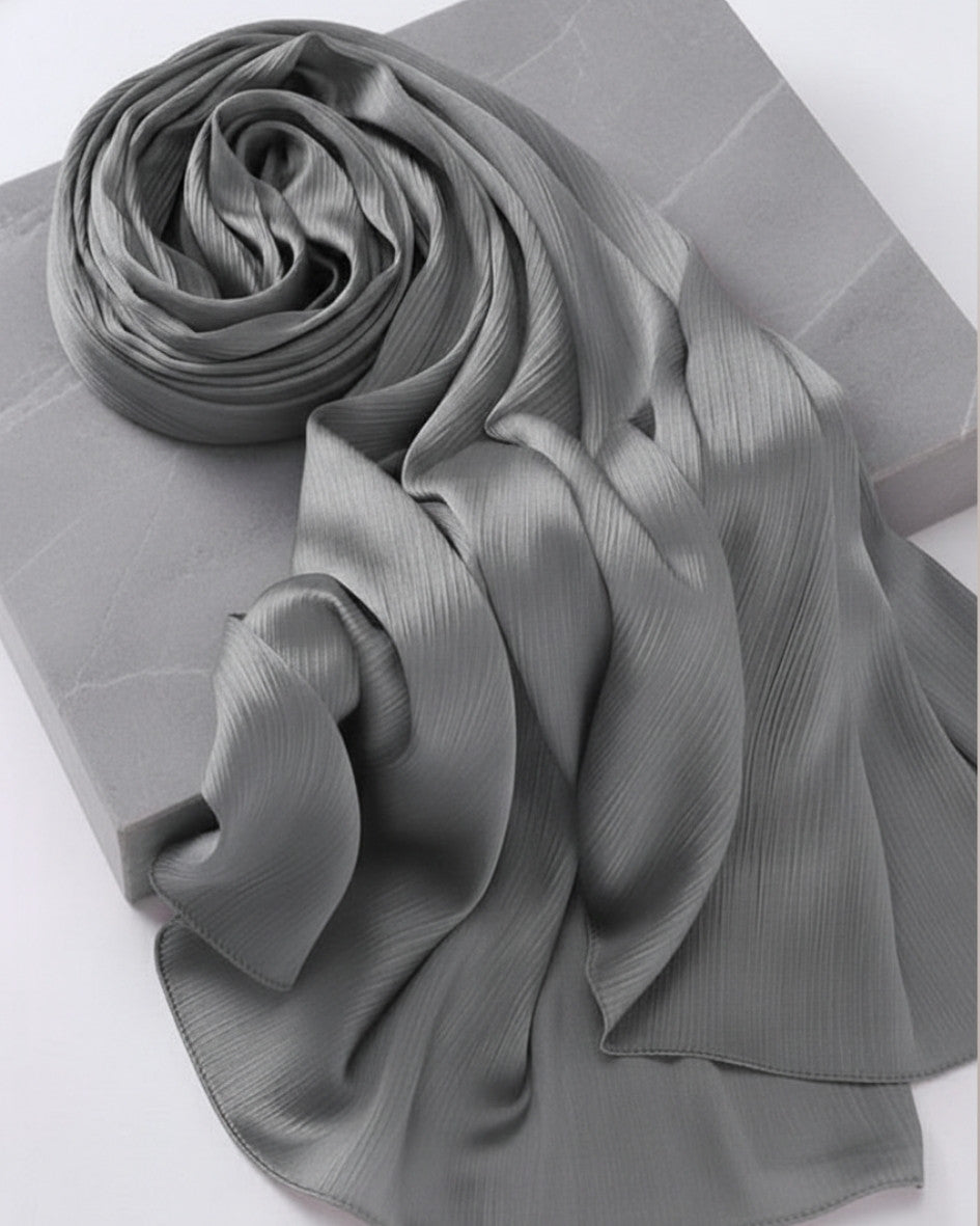Crinkle Satin Hijab