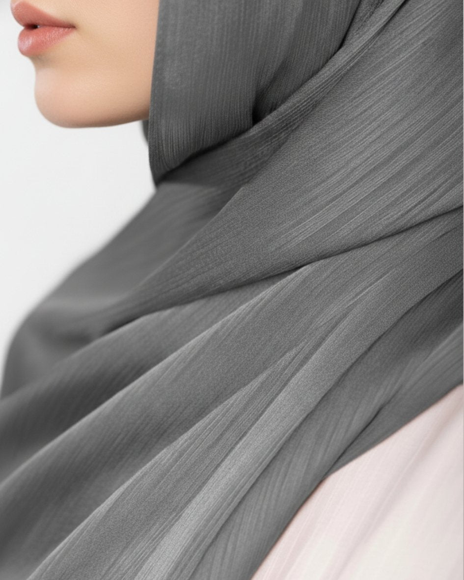 Crinkle Satin Hijab