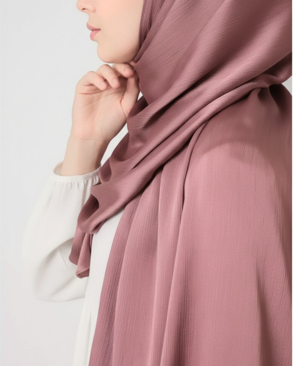 Crinkle Satin Hijab