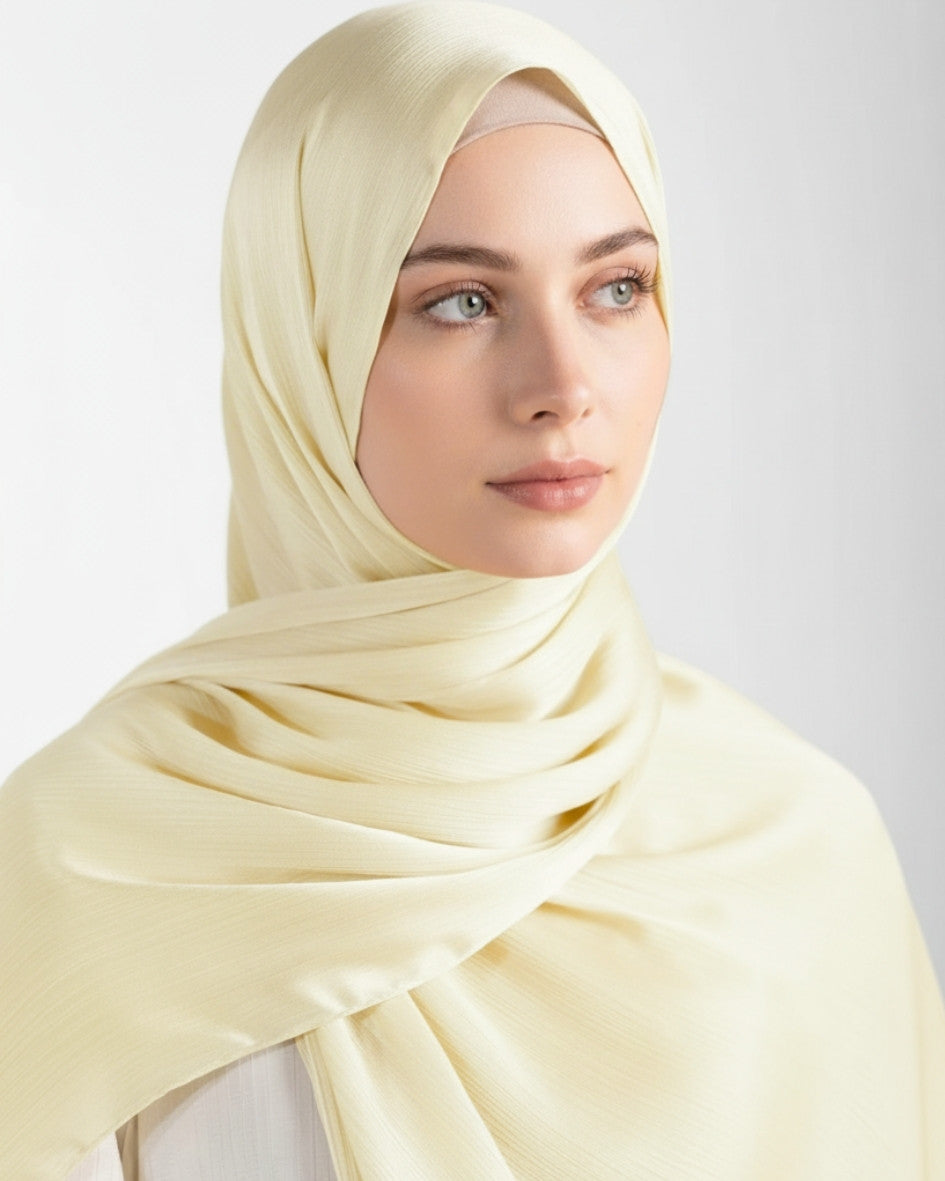 Crinkle Satin Hijab