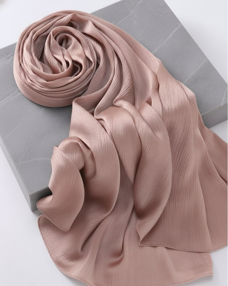 Crinkle Satin Hijab