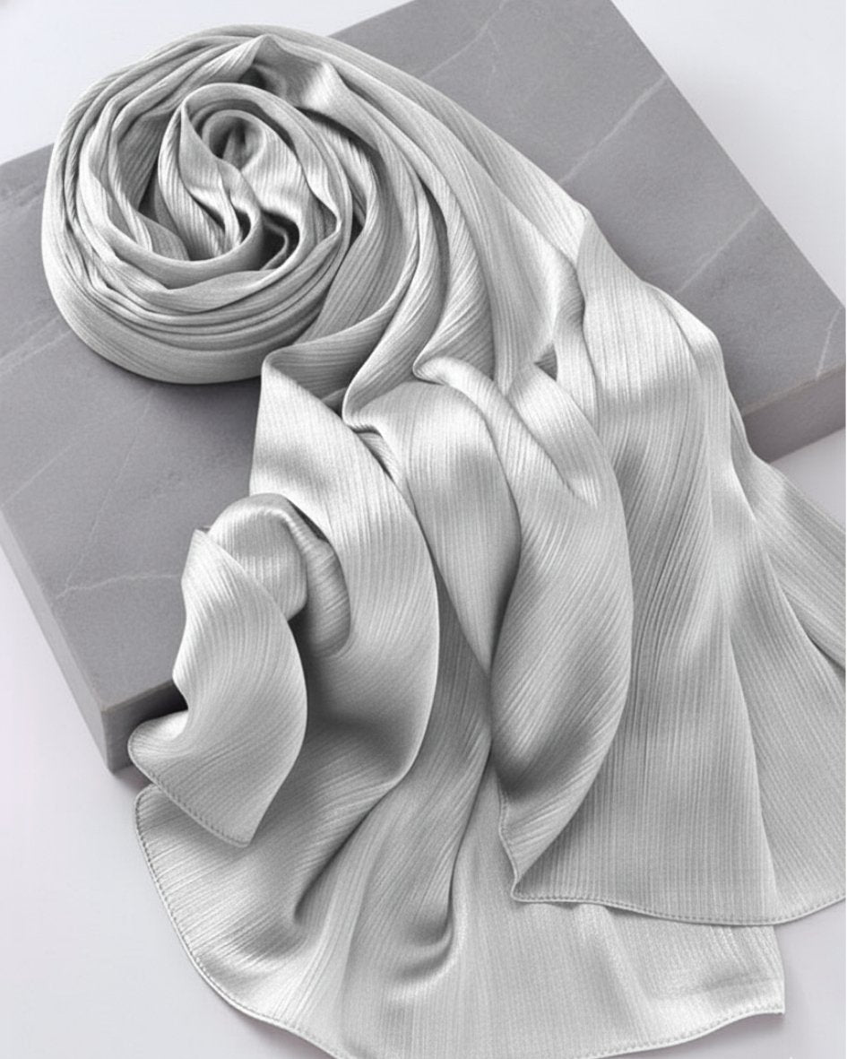 Crinkle Satin Hijab