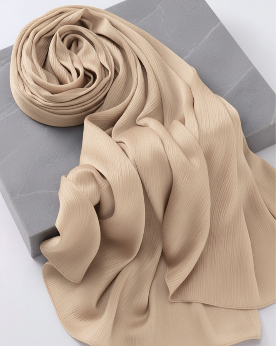 Crinkle Satin Hijab