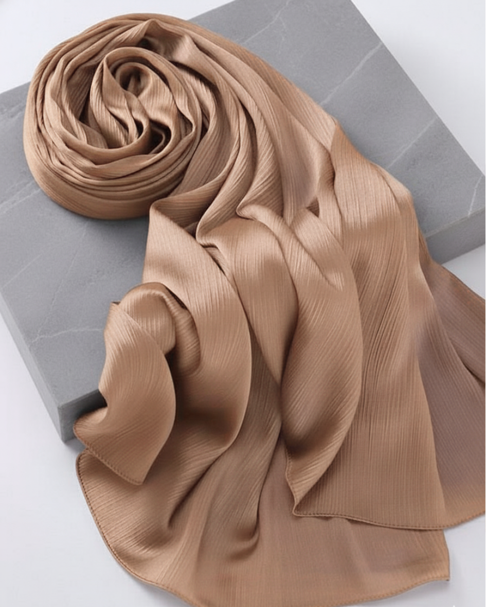 Crinkle Satin Hijab