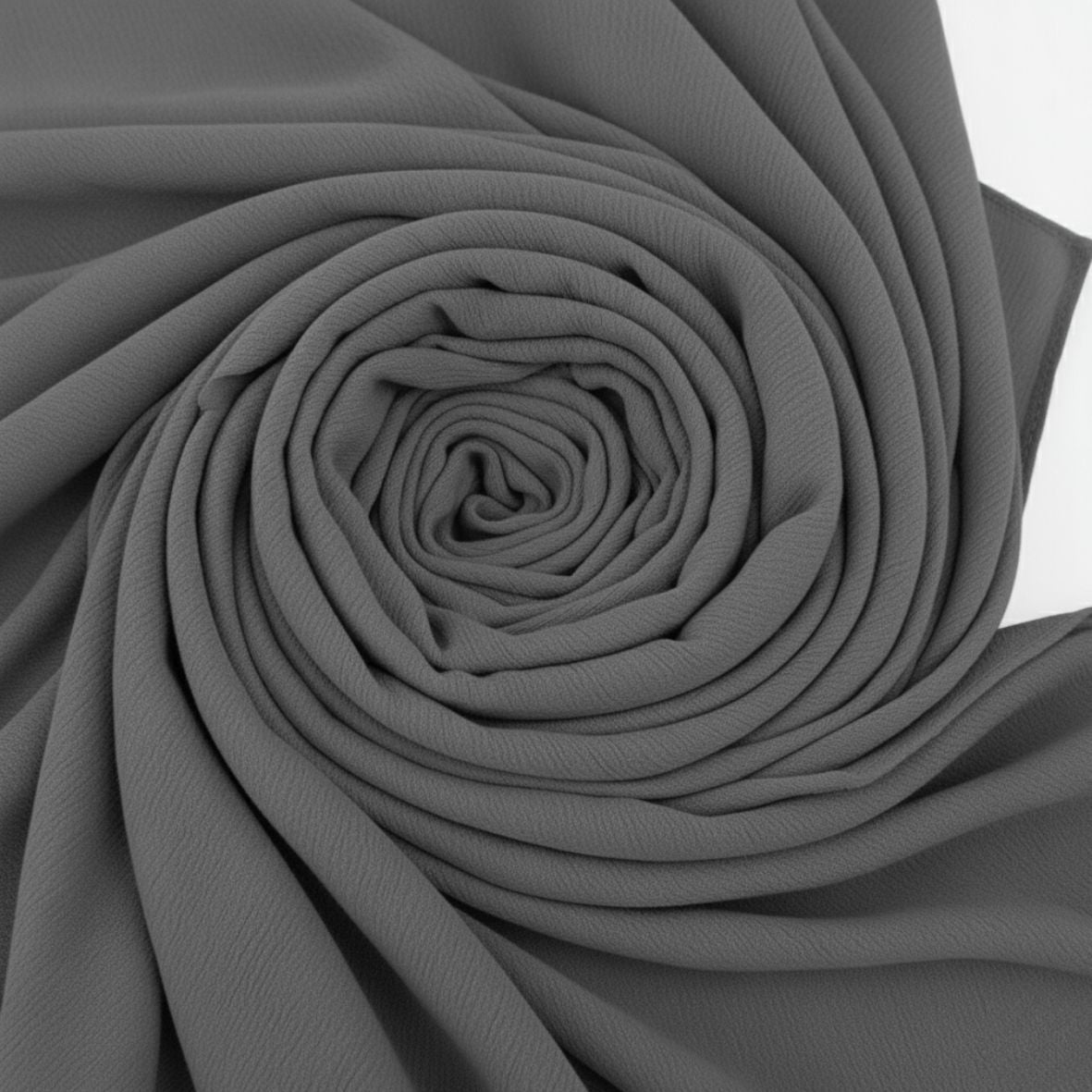 Crinkle Plain Chiffon - Gray