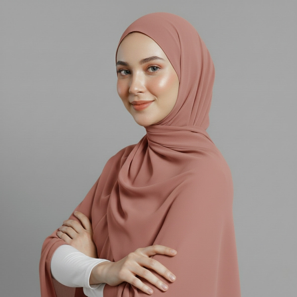 Premium Chiffon - Dusty Rose